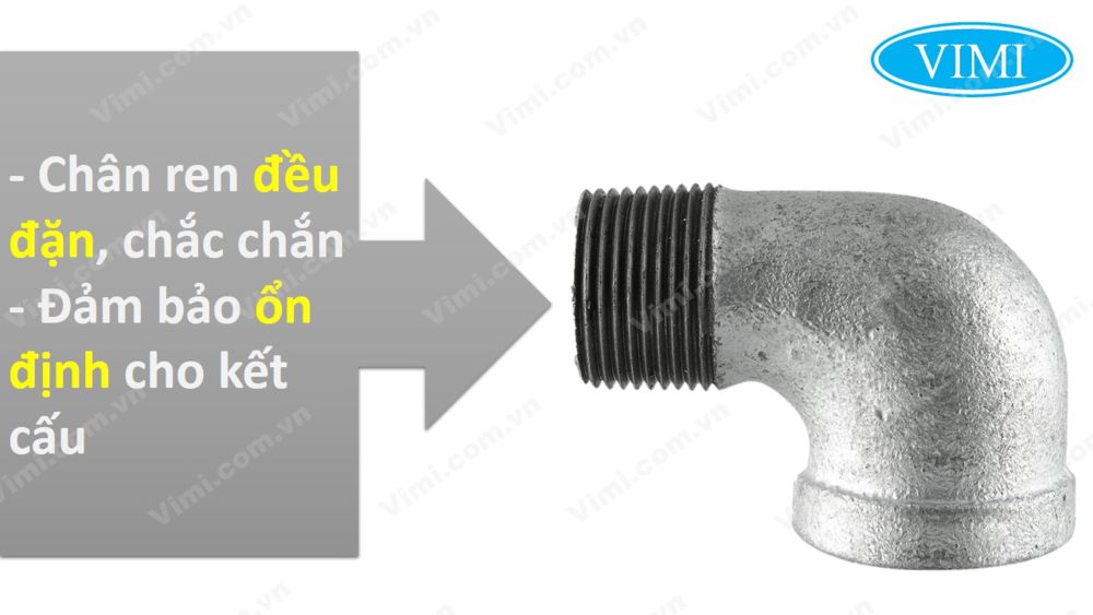 Cút giảm thép ren trong ren ngoài Shan xi 3