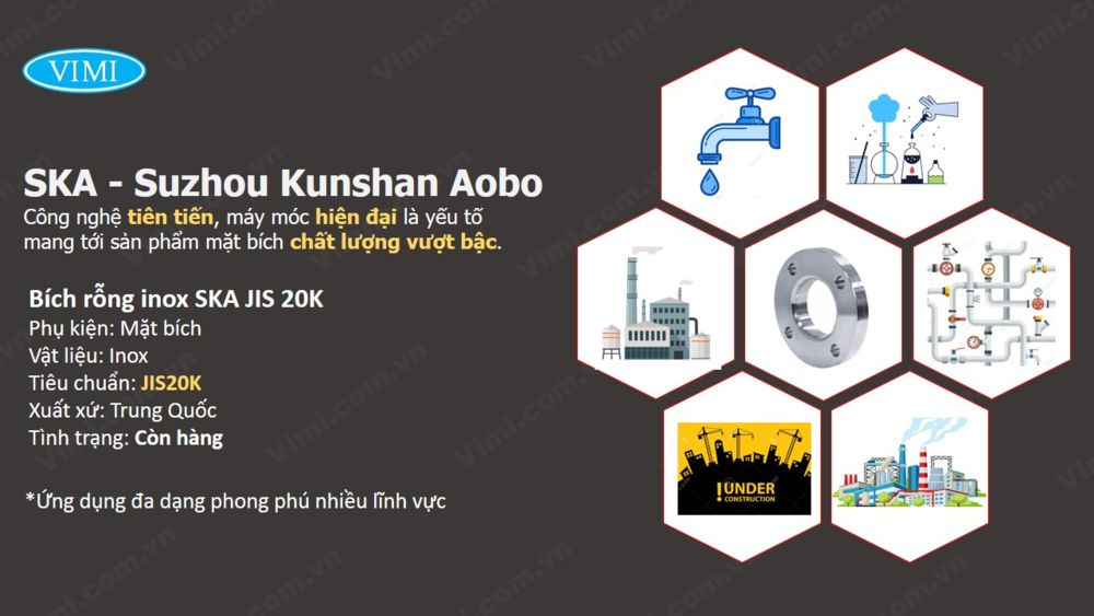 Bích rỗng inox SKA JIS 20K Bích rỗng inox SKA JIS 20K 3