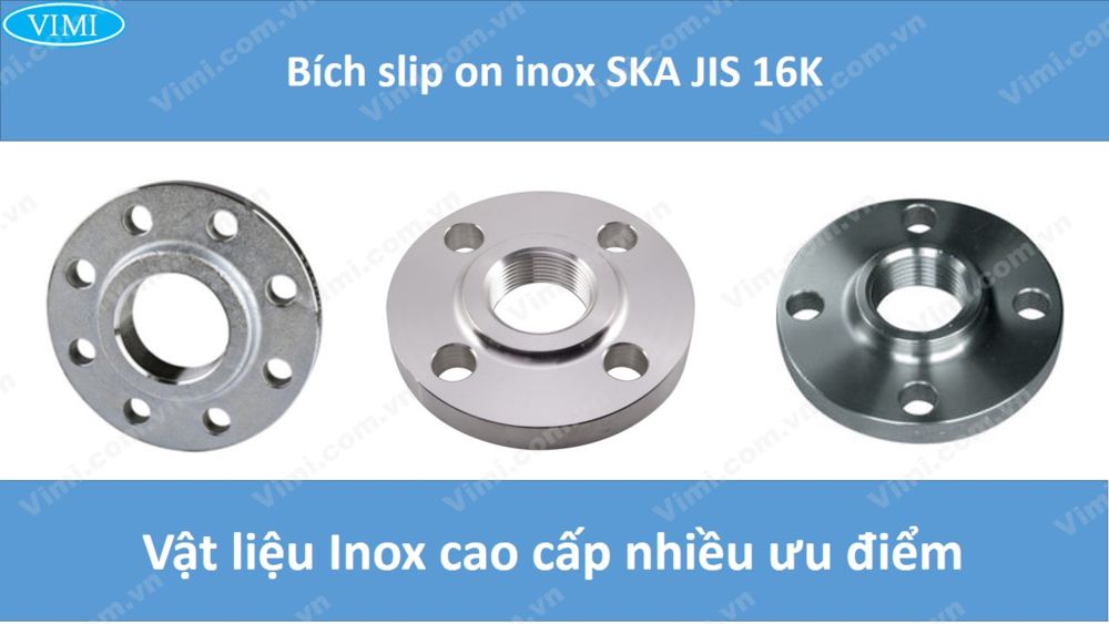 Bích Slip on inox SKA JIS 16K 3