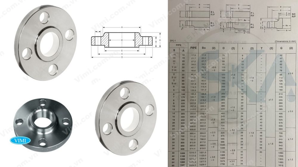Bích Slip on inox SKA JIS 5K Slide4 vimi 3