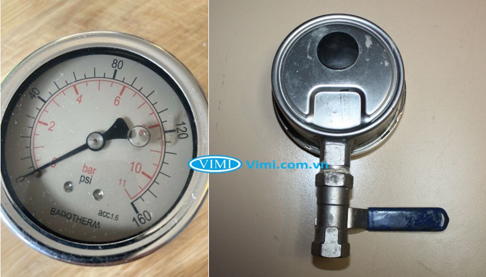 Đồng hồ inox Badotherm đo áp suất badotherm kho 17 vimi.com .vn