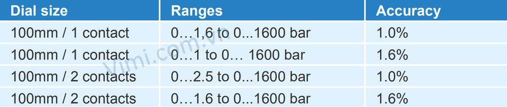 Đồng hồ áp suất Badotherm BDT30 2
