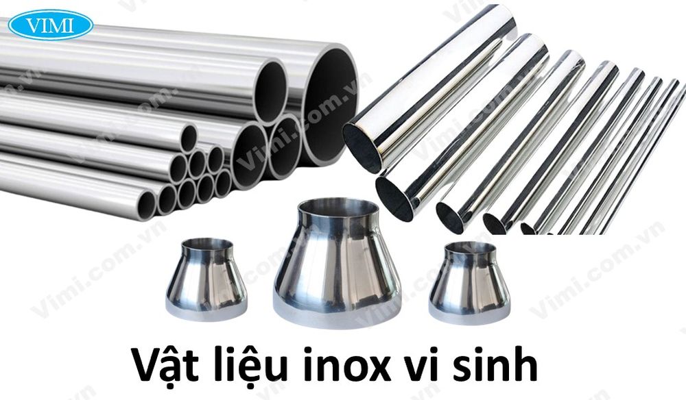 Côn thu vi sinh Vật liệu inox vi sinh