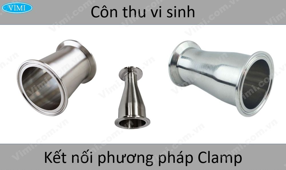 Côn thu vi sinh Kết nối dạng clamp