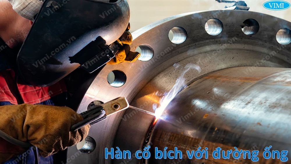 hàn ống với bích