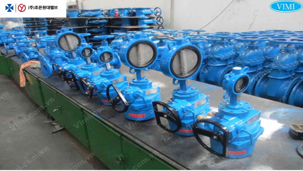 Van bướm Joeun tay quay Van bướm tay gạt Joeun Hàn Quốc 1