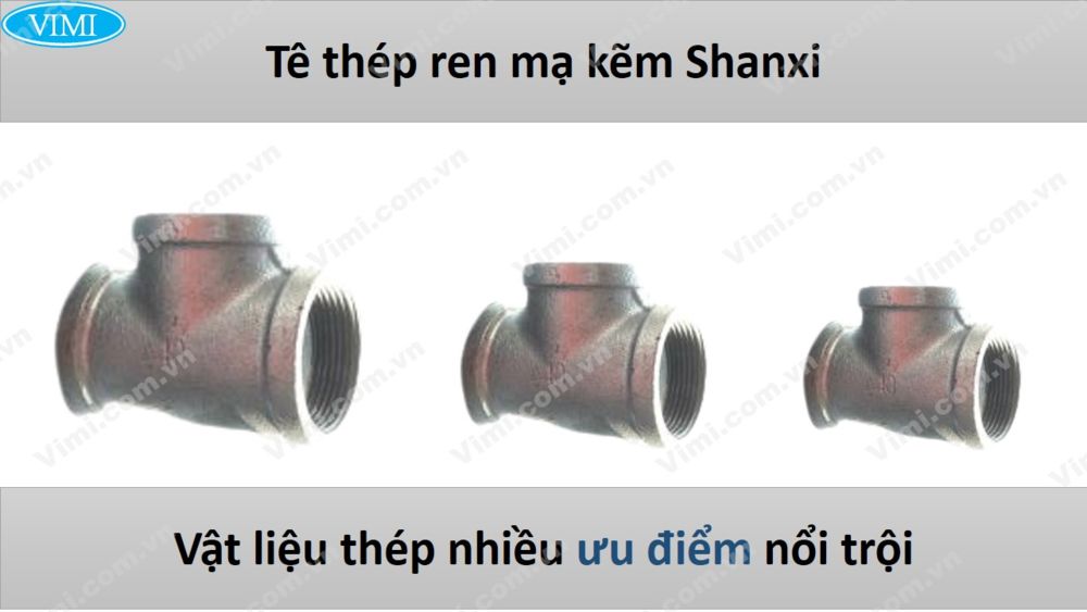 Tê thép ren mạ kẽm Shanxi 3