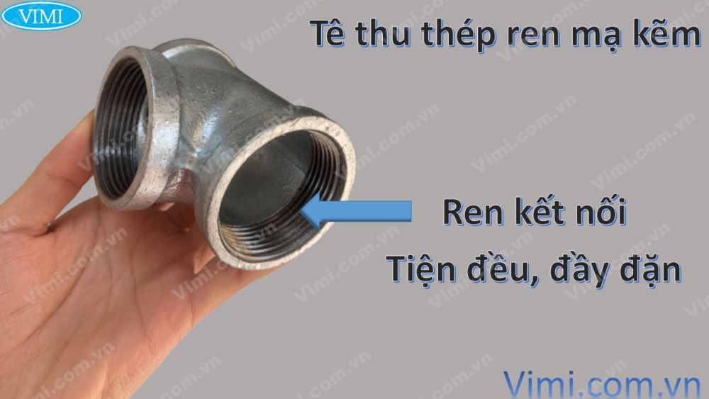 Tê thép ren mạ kẽm Shanxi 4