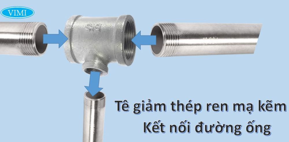 Tê giảm ren thép mạ kẽm Shanxi Tê giảm ren thép mạ kẽm Shanxi 2