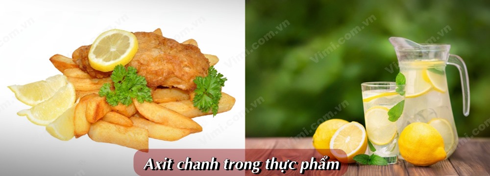 Một số ứng dụng của axit trong chanh