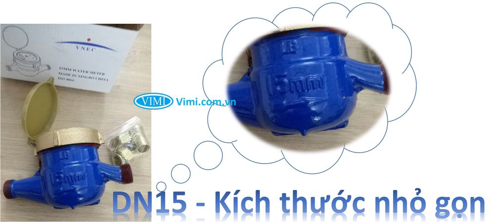 Đồng hồ nước sạch VNEC thân gang DN15 Đồng hồ nước sạch VNEC thân gang DN15 - 3