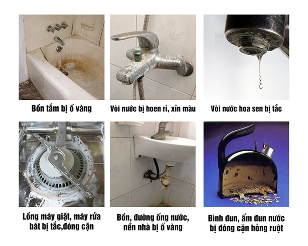 Tác hại của nước cứng