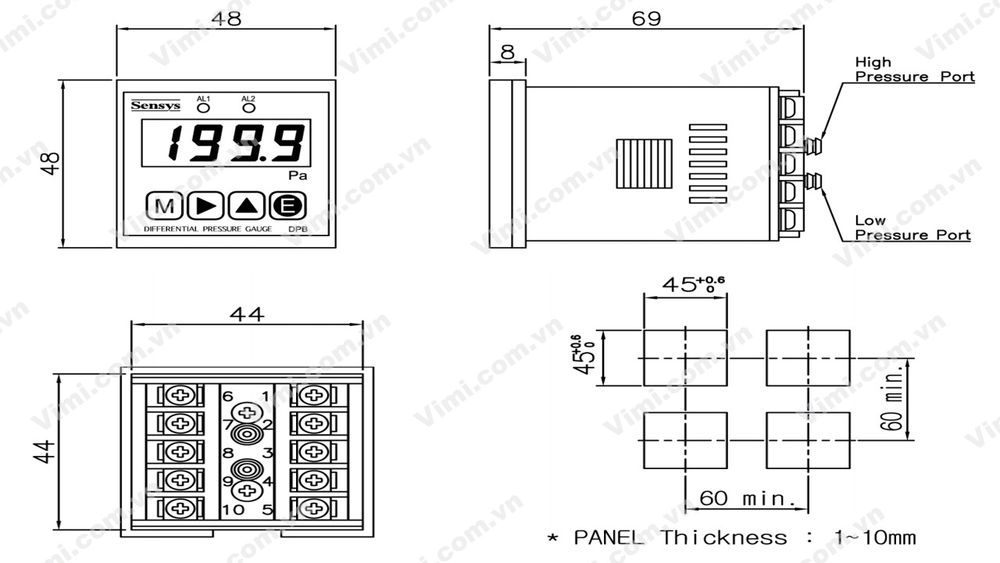 Cảm biến áp suất Sensys DPB - 3