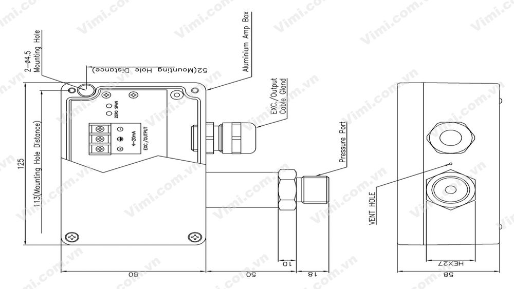 Cảm biến áp suất Sensys PBM Cảm biến áp suất Sensys PBM - 2