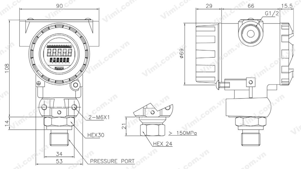 Cảm biến áp suất Sensys SIG Cảm biến áp suất Sensys SIG - 4