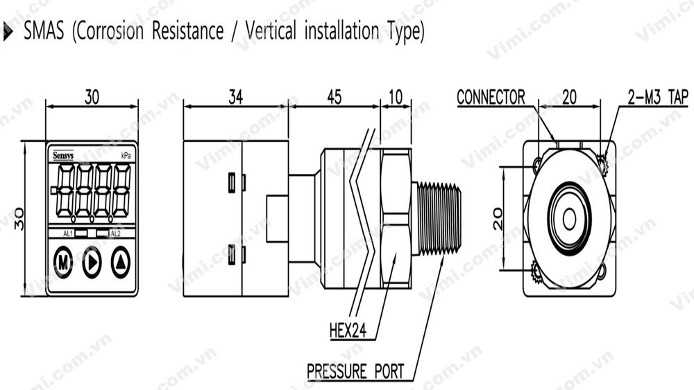 Cảm biến áp suất Sensys SMA (CR) - 2