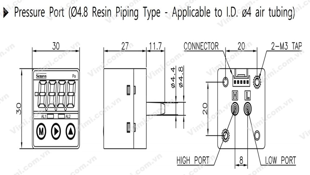 Cảm biến áp suất Sensys SMA (DA) - 3