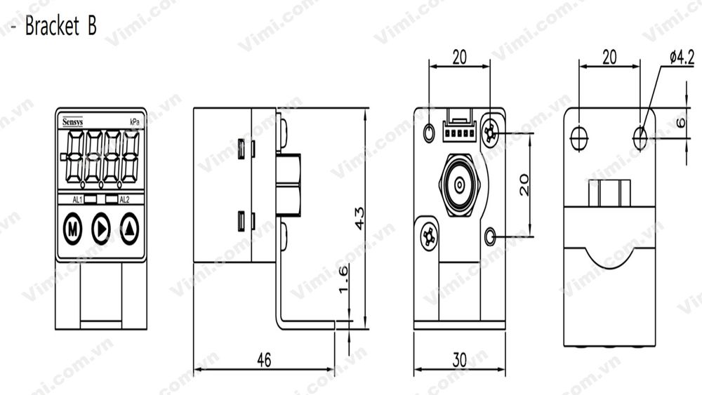 Cảm biến áp suất Sensys SMA - 4
