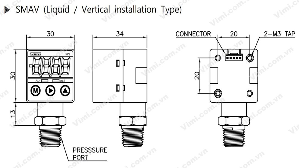 Cảm biến áp suất Sensys SMA - 7