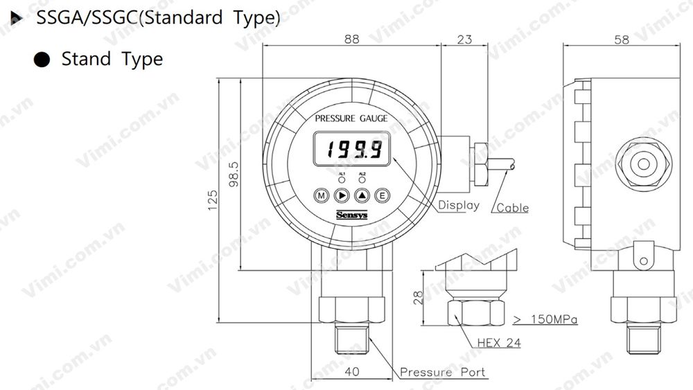 Cảm biến áp suất Sensys SSG Cảm biến áp suất Sensys SSG - 5
