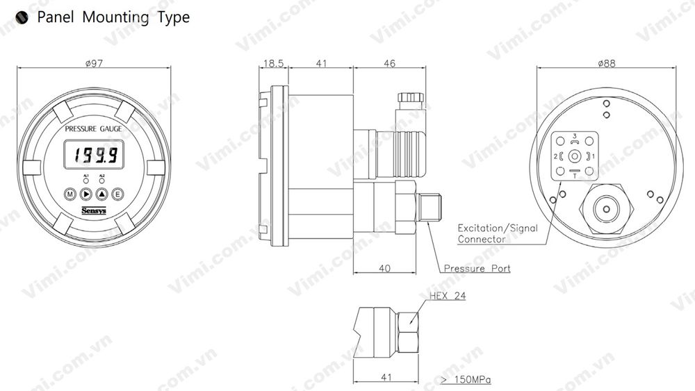Cảm biến áp suất Sensys SSG Cảm biến áp suất Sensys SSG - 6