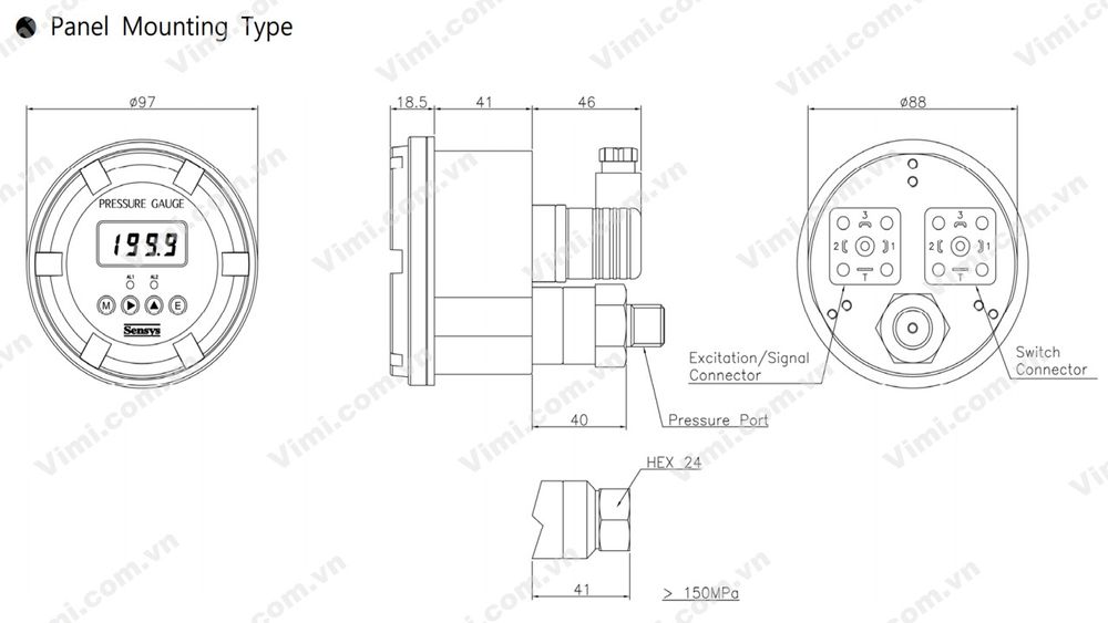 Cảm biến áp suất Sensys SSG Cảm biến áp suất Sensys SSG - 3