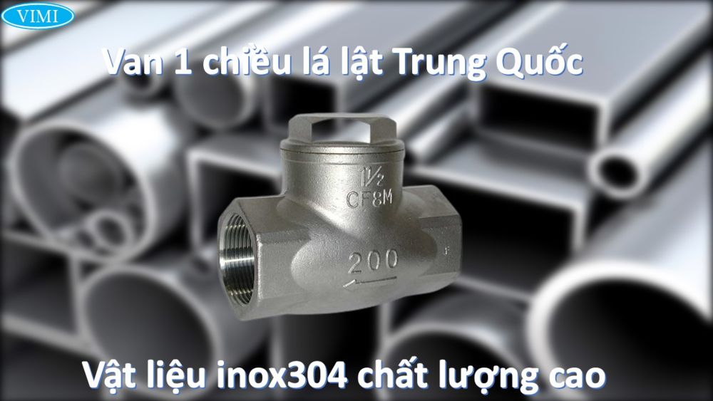 Van 1 chiều lá lật inox 304 3