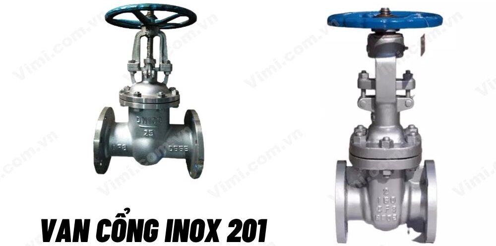 van cổng inox 201