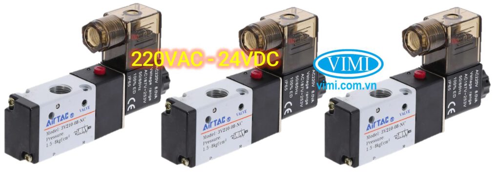 điện áp sử dụng của van điện từ khí nén