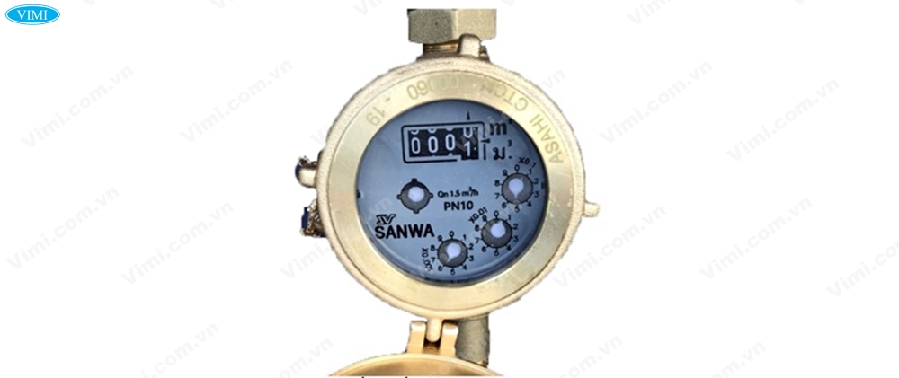 Cách đọc đồng hồ nước Sanwa