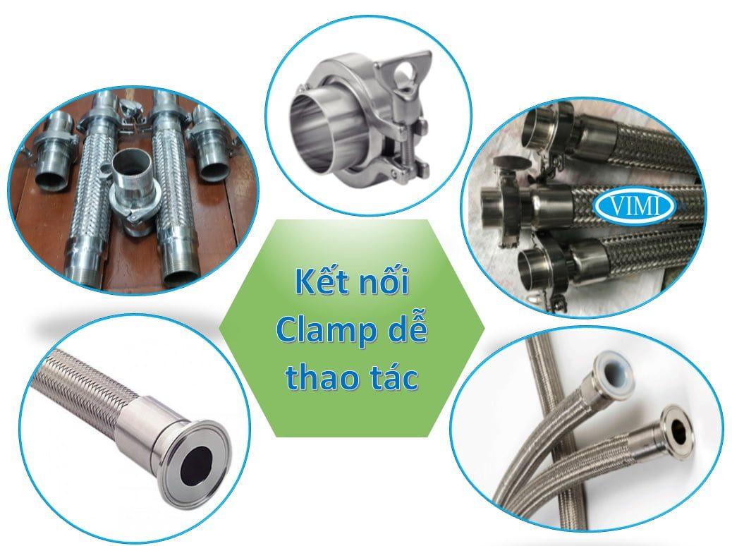 Có kiểu kết nối Clamp rất tiện lợi, nhanh chóng