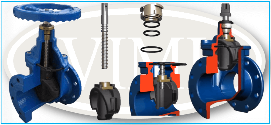 Cấu tạo van cổng ty chìm