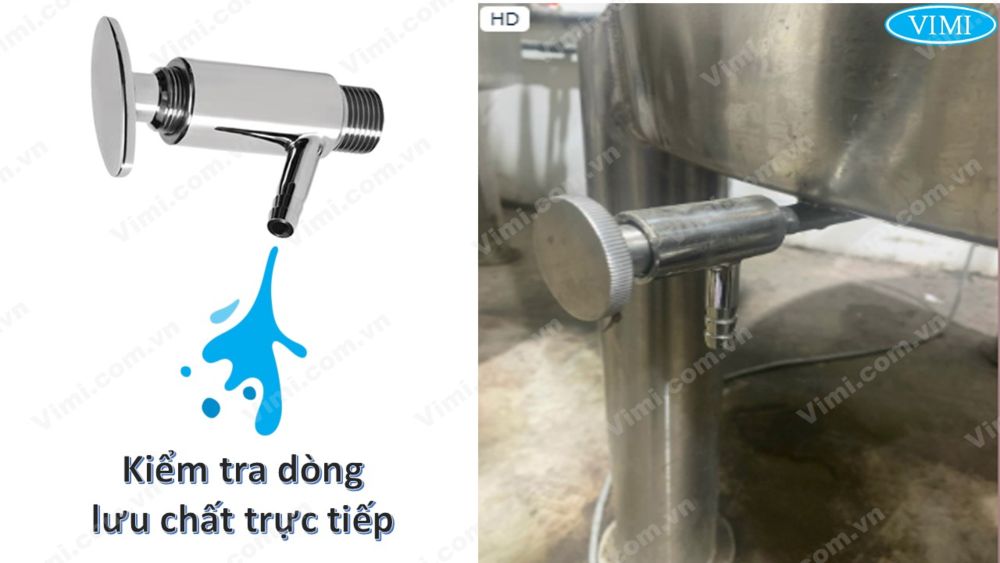 Van lấy mẫu inox vi sinh nối ren 4