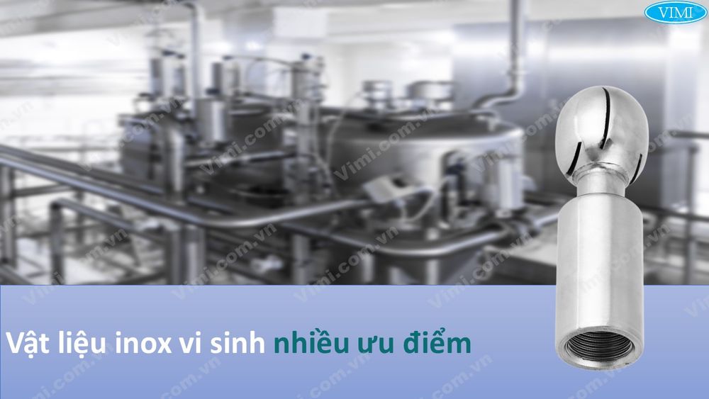 Cầu xoay inox vi sinh 4