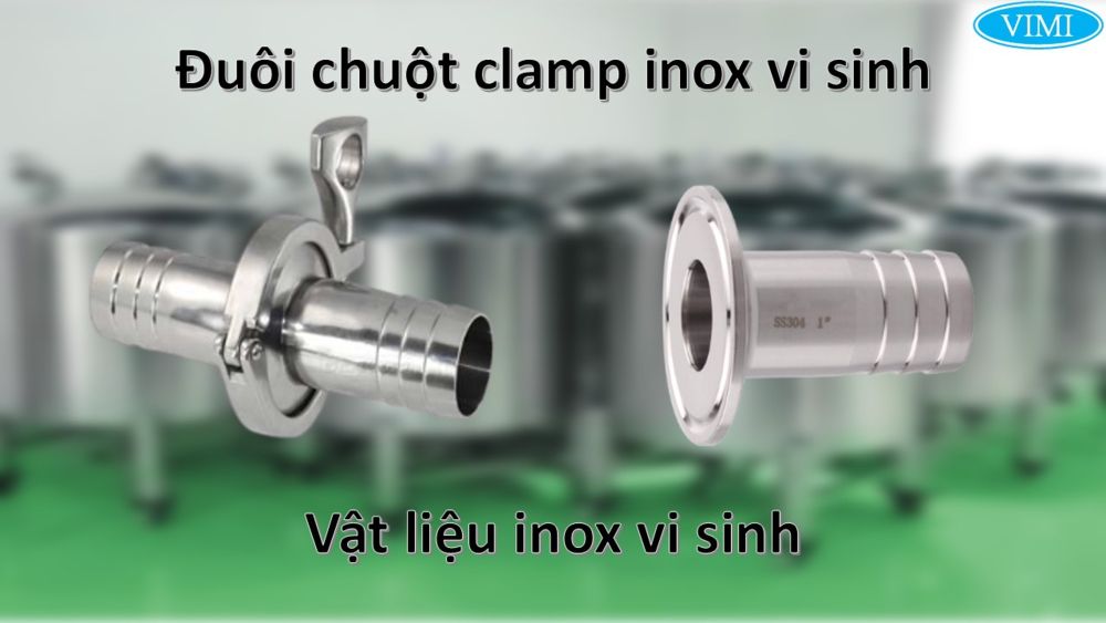 Đuôi chuột clamp inox vi sinh