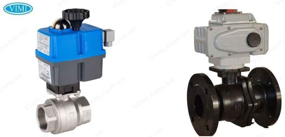 van bi điều khiển điện 2 mảnh