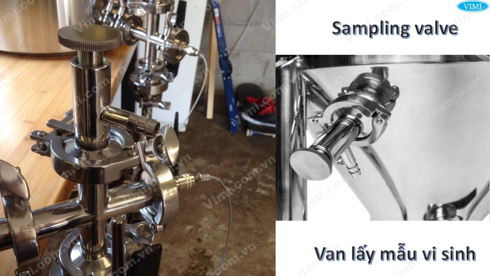 van lấy mẫu inox vi sinh clamp 5