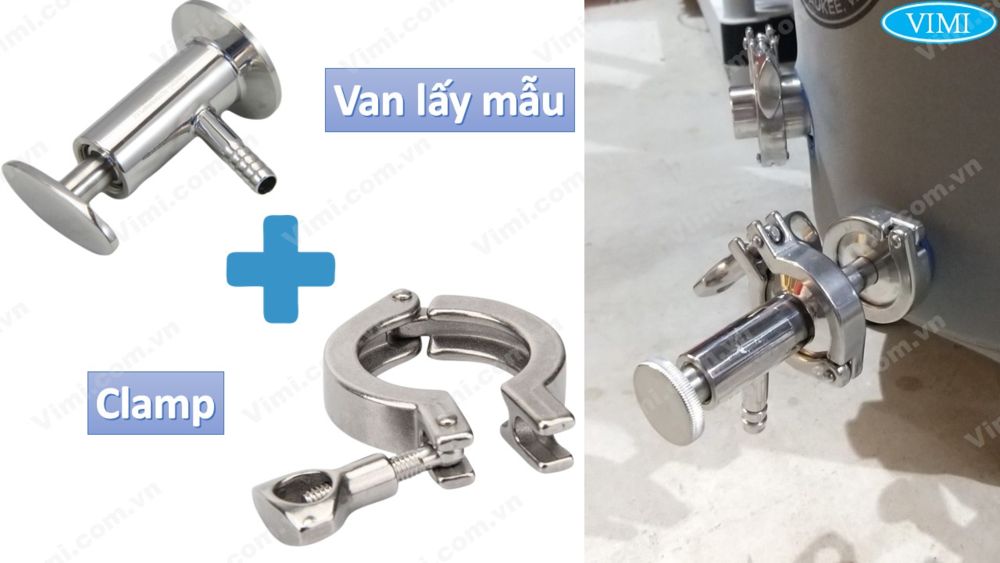 van lấy mẫu inox vi sinh clamp 4