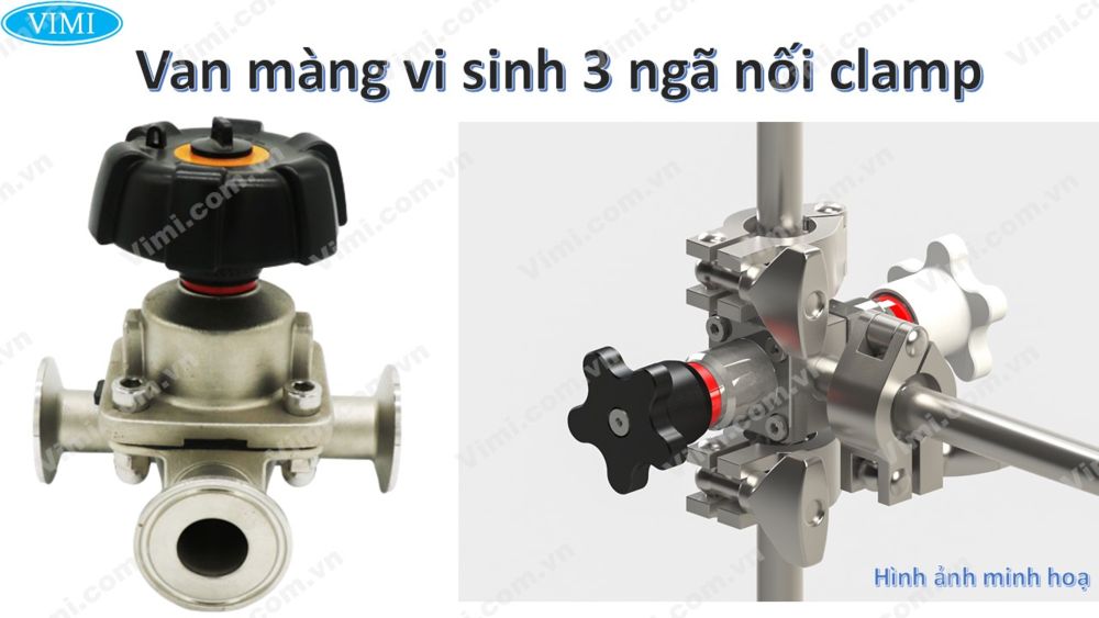 Van màng vi sinh 3 ngã Van màng vi sinh 3 ngã