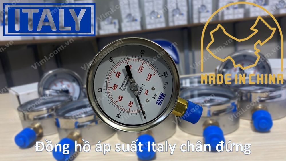 1. Áp kế Italy chân đứng