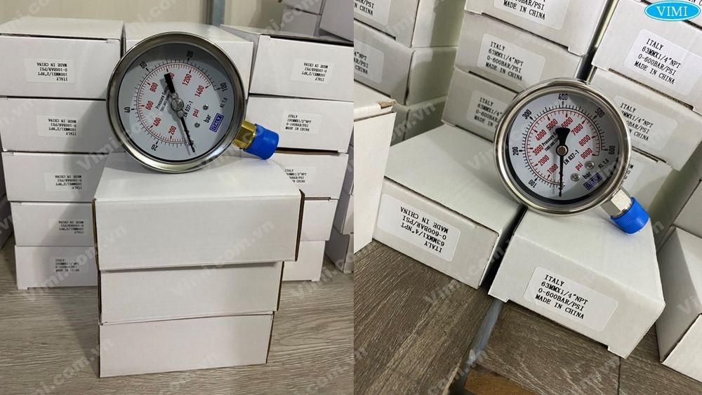 Đa dạng vật liệu - chân kết nối áp suất