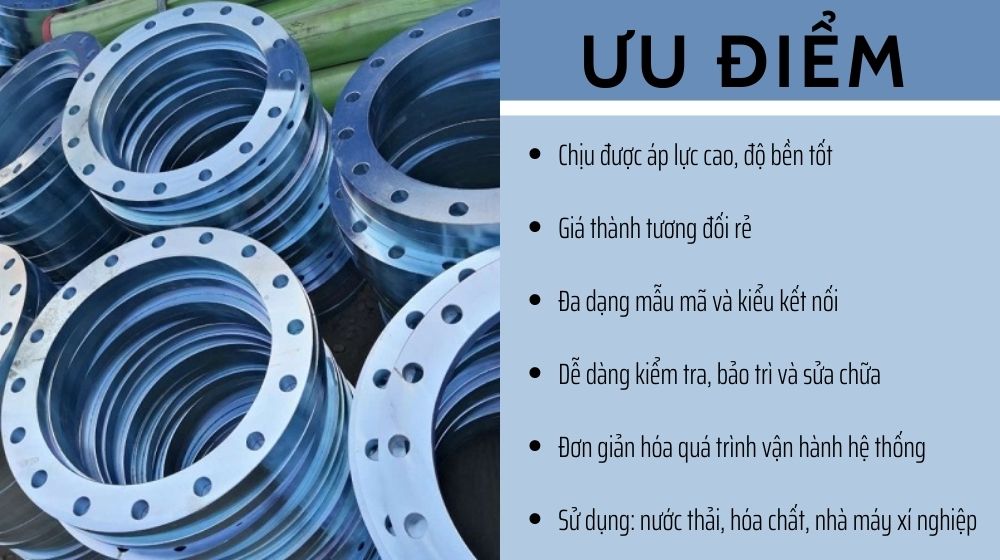 Ưu điểm chính của mặt bích thép rỗng
