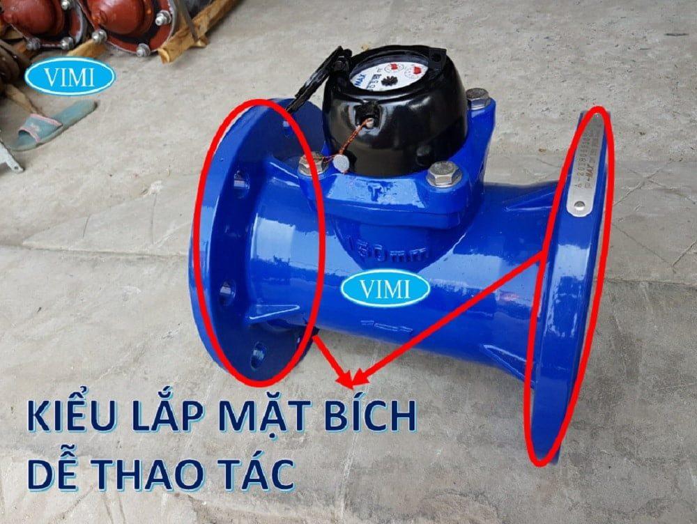 Sở hữu kiểu kết nối mặt bích chắc chắn