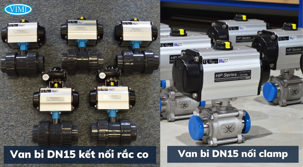 Van bi DN15 - Van bi tay gạt DN15 van bi dn15 nối rắc co