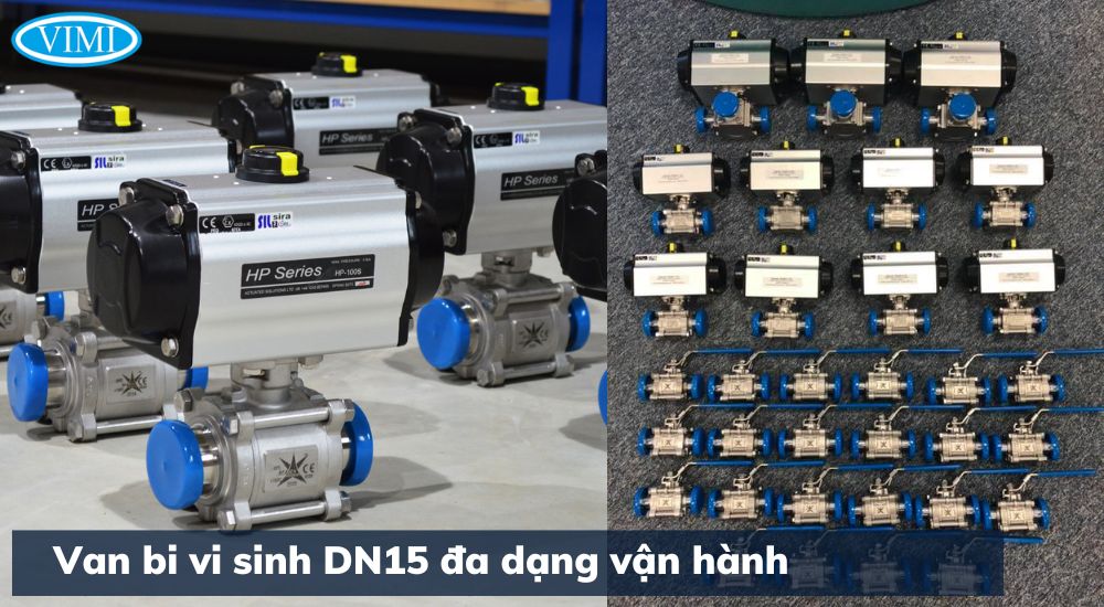 Van bi DN15 - Van bi tay gạt DN15 van bi inox vi sinh dn15