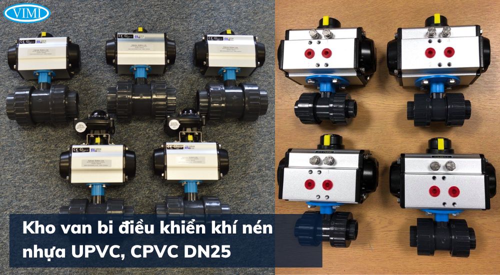 Van bi DN25 - Van bi tay gạt DN25 van bi nhựa DN25