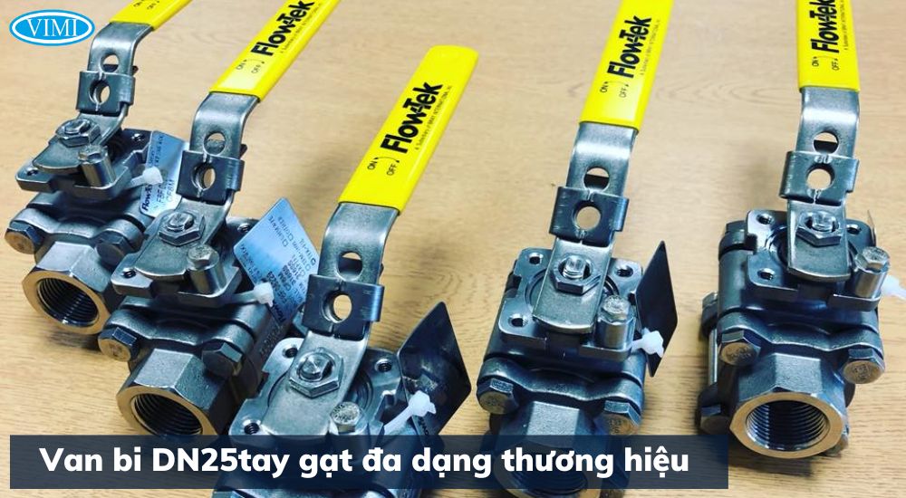 Van bi DN25 - Van bi tay gạt DN25 van bi tay gạt dn25 nhiều thương hiệu