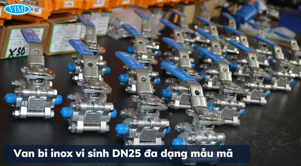 Van bi DN25 - Van bi tay gạt DN25 van bi inox vi sinh dn25