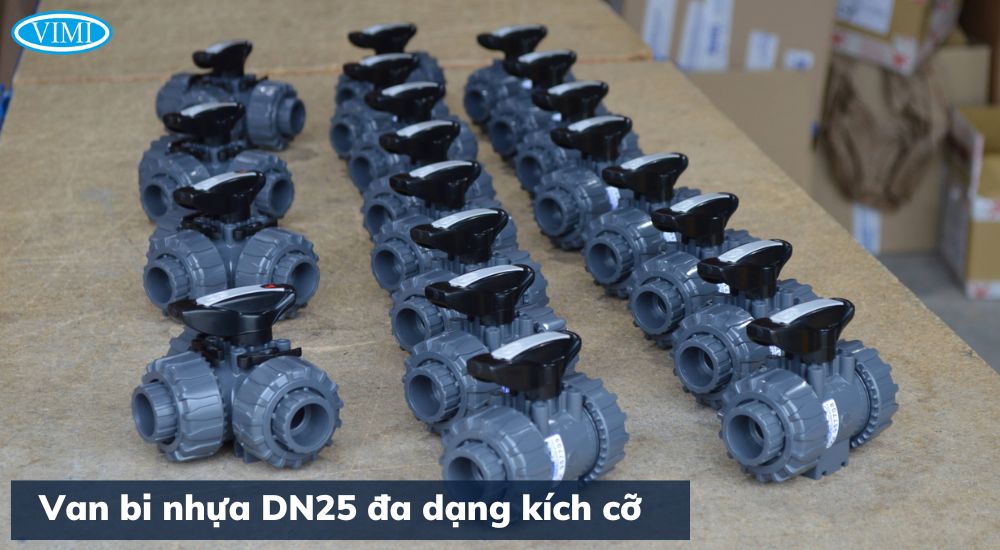 Van bi DN25 - Van bi tay gạt DN25 van bi nhựa dn25