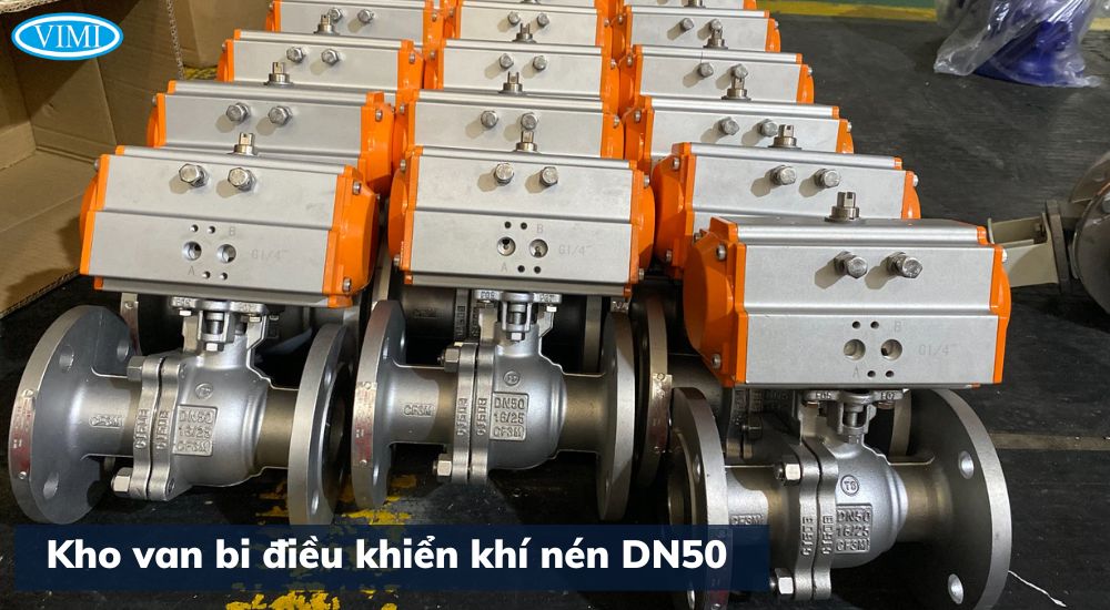 van bi dn50 điều khiển khí nén